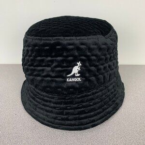 Kangol Dash Quilted Bin w/ Earflaps Black Bucket Hat
